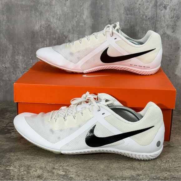 NEW Nike Zoom Rival Mutli Men 14 White Track & Field Shoes - Picture 12 of 14